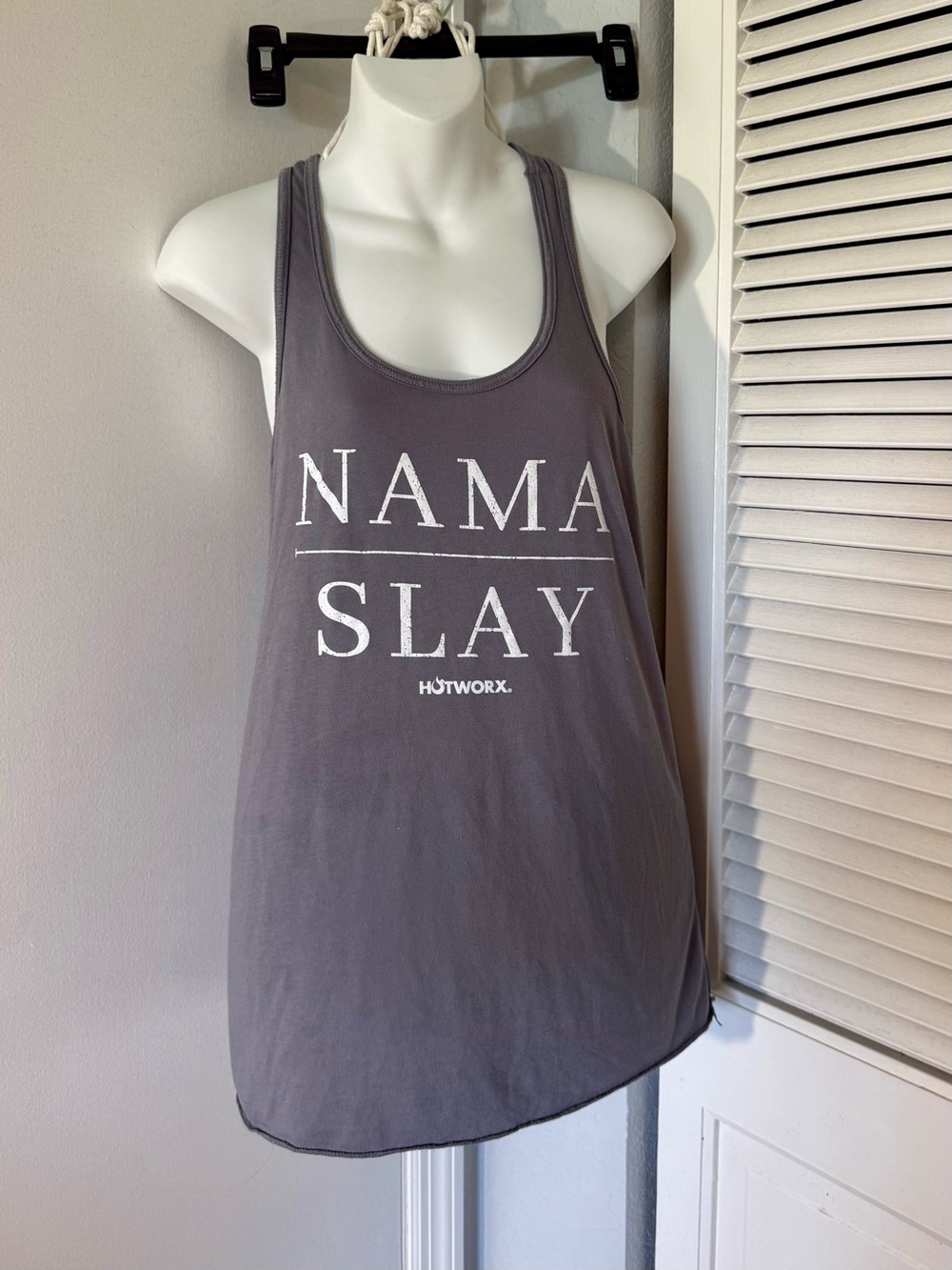 HOTWORX-Bella Canvas Gray Racerback Tank